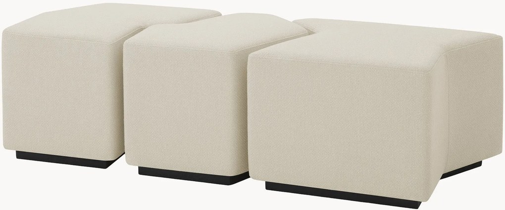 Bancos modulares estofados Filbert, conjunto de 3