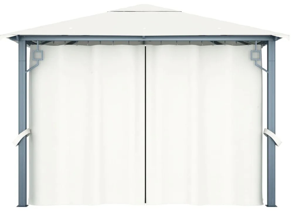 Pérgola 3x3 com Cortina e Rede Mosquiteira - Várias Cores