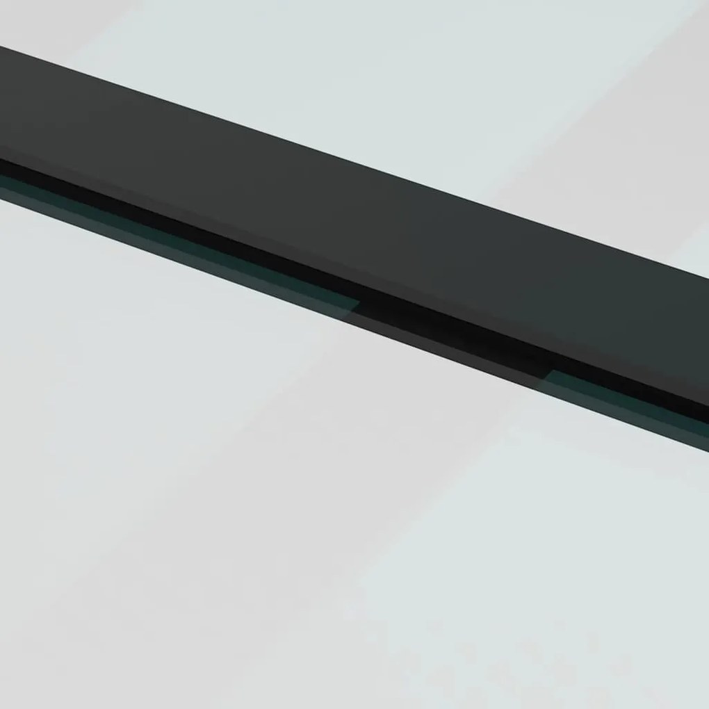 Porta deslizante c/ conj. ferragens 76x205cm vidro ESG preto
