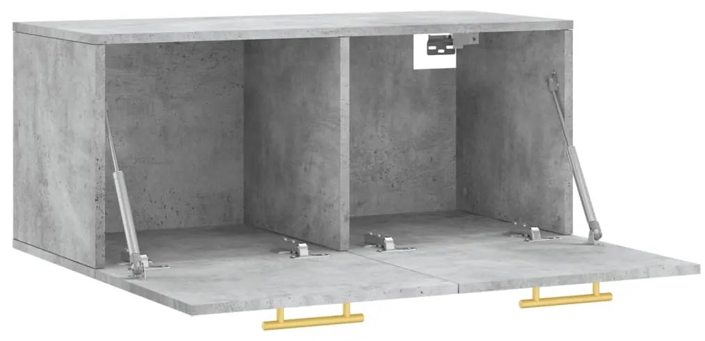 Armário parede 80x36,5x35 cm derivados madeira cinzento sonoma