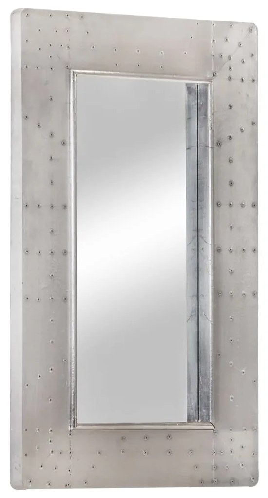 320637 vidaXL Espelho estilo aviador 80x50 cm metal