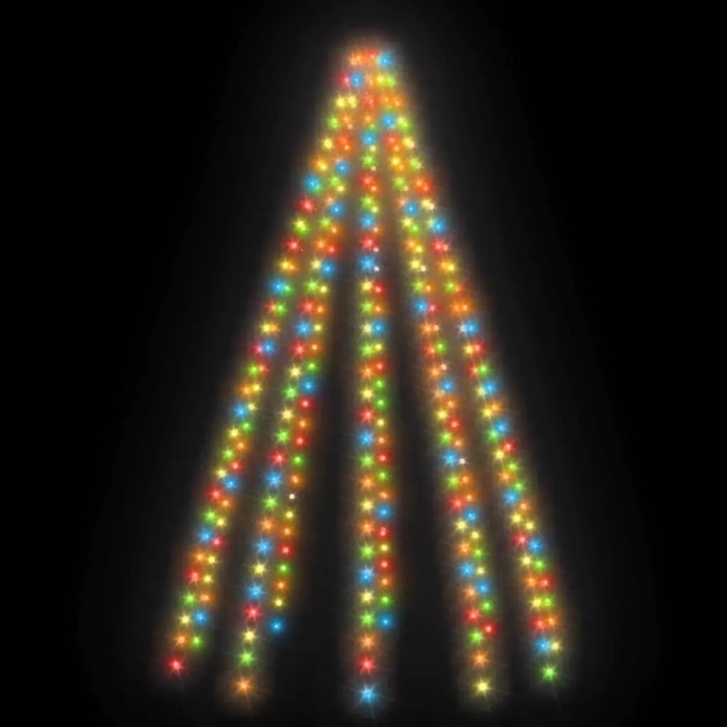 Cordão de luzes árvore de Natal 300 luzes LED 300 cm colorido