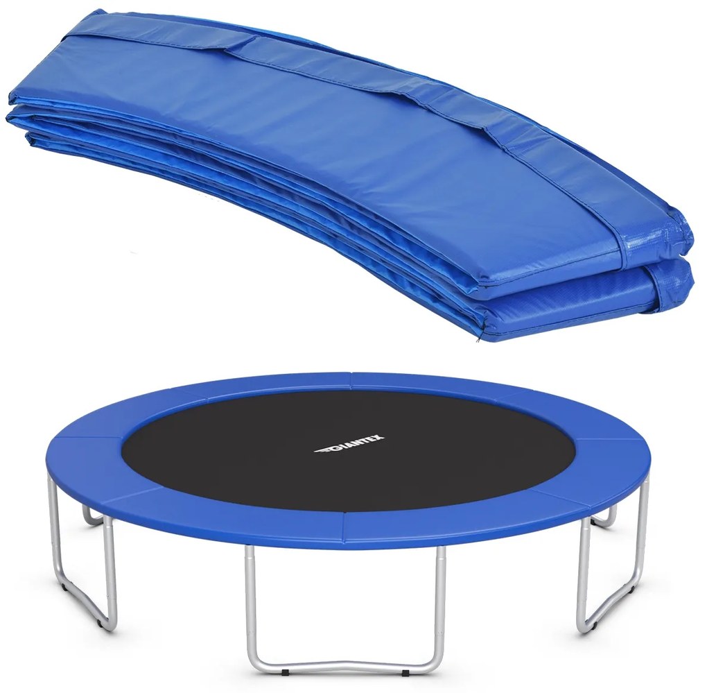 Capa protectora 306 x 306 x 10 cm para Trampolim com Moldura Dobrável Larga 30 cm Azul