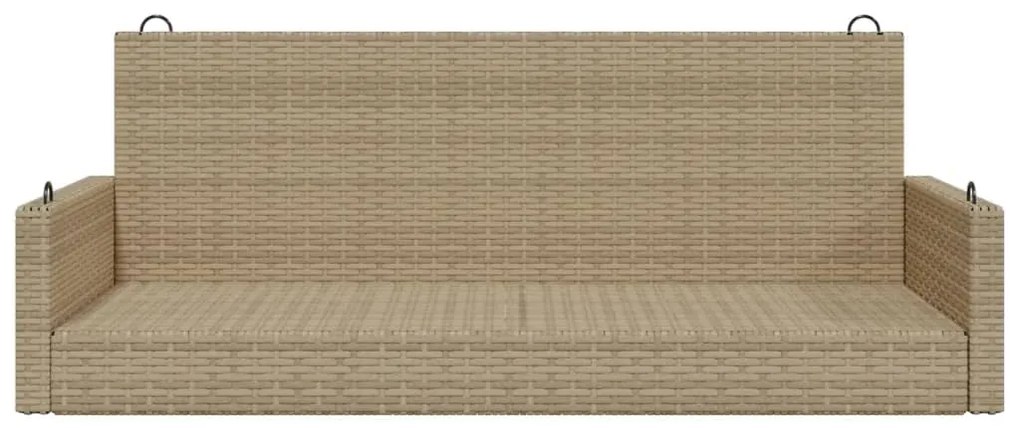 Banco baloiço 119x56x48 cm vime PE bege