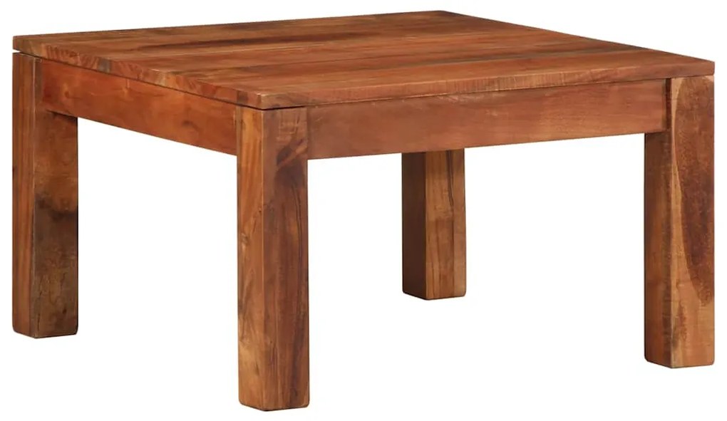 Mesa de centro 60x60x35 cm madeira maciça de acácia