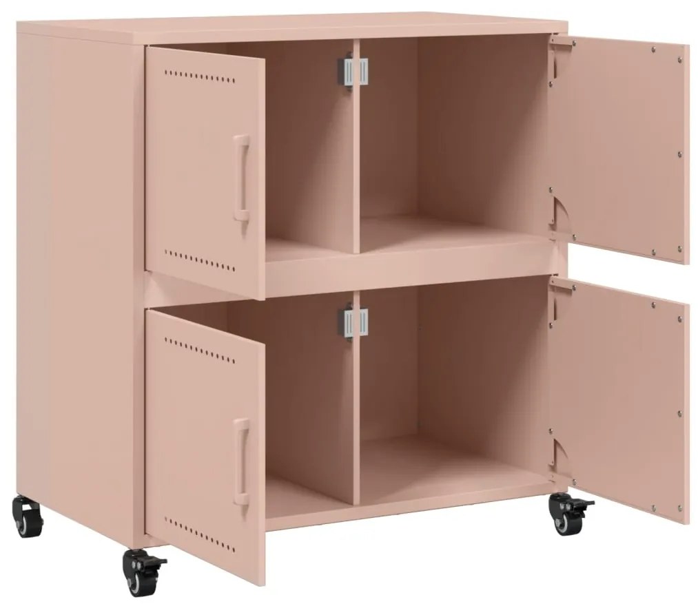 Aparador 68x39x72 cm aço rosa