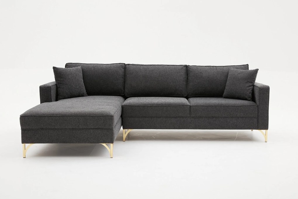 Sofá de Canto Berlin – Antracite – 258x83x181 cm