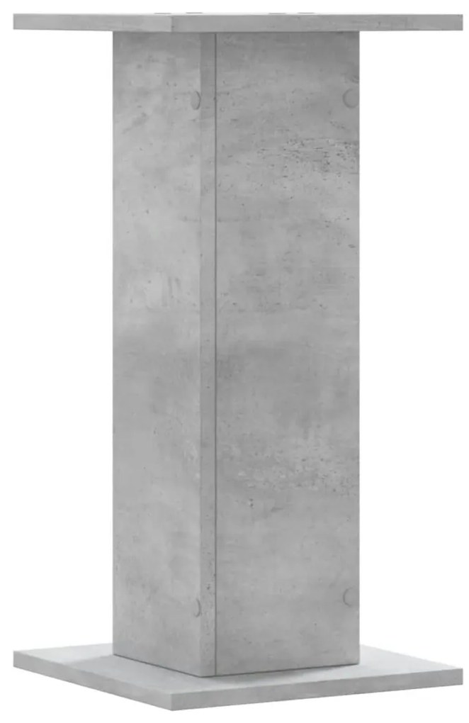 Suportes de colunas 2 pcs derivados de madeira cinzento cimento