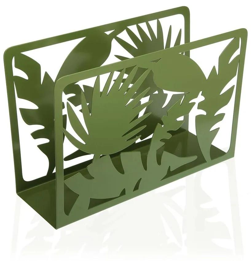 Porta-revistas Versa Roxanne Verde Metal Ferro (10 x 20 x 30 cm)