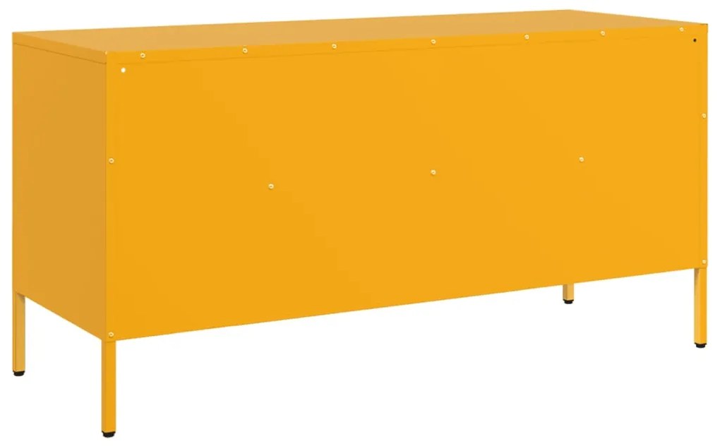 Móvel de TV 100,5x39x50,5 cm aço amarelo mostarda