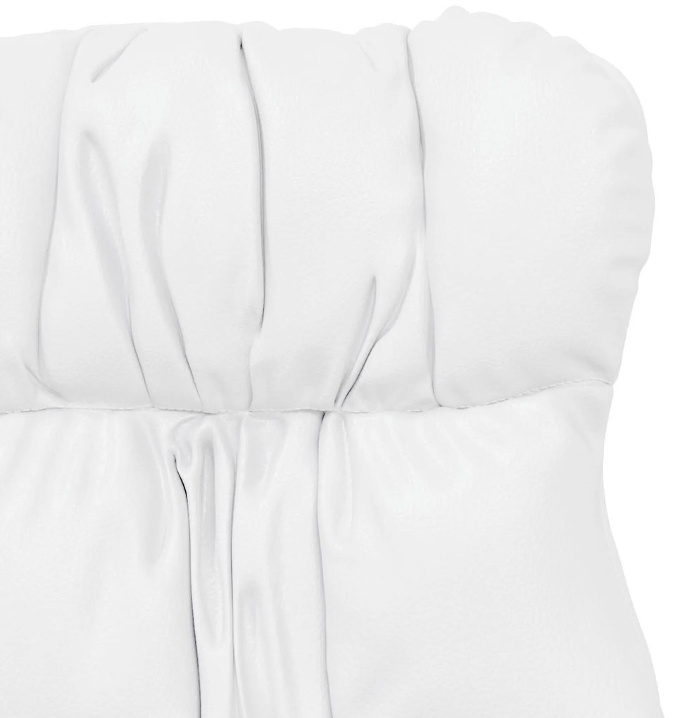 Poltrona Relaxante vidaXL em Couro Sintético Branco