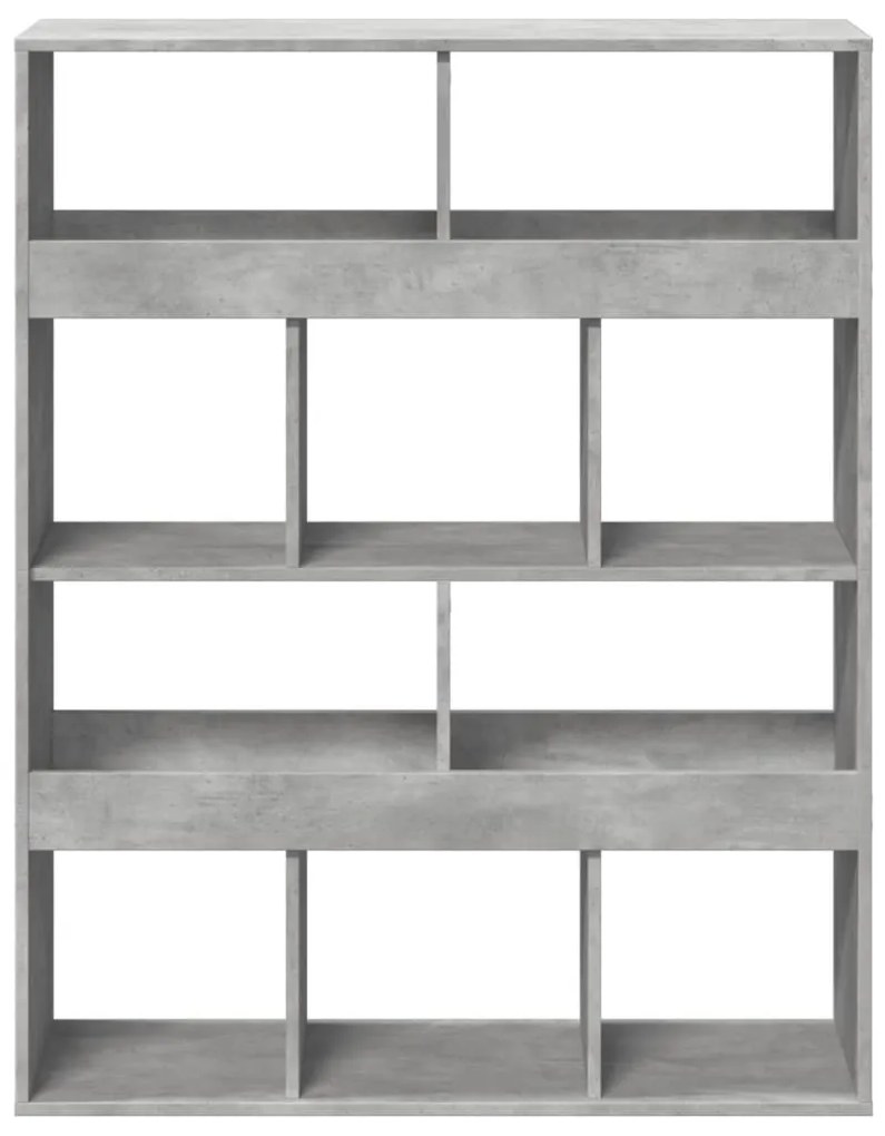 Estante 100x33x125,5 cm derivados de madeira cinzento cimento