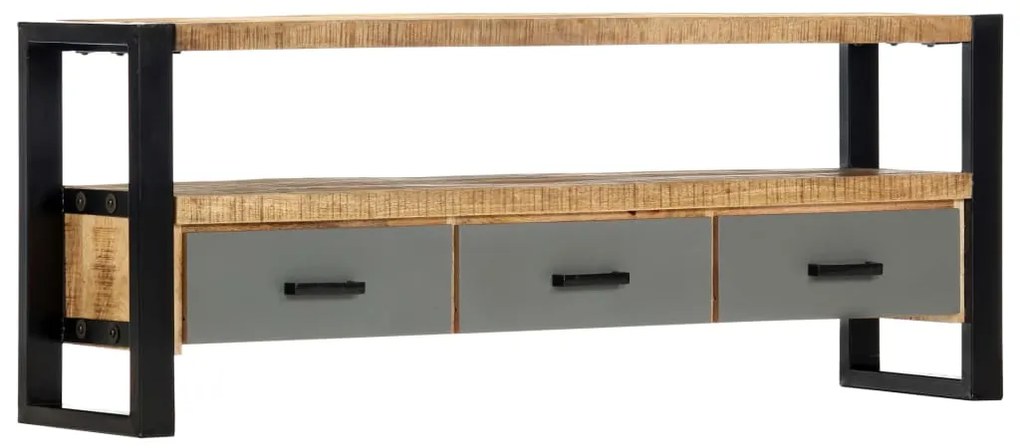 vidaXL Móvel de TV 130x30x50 cm madeira de mangueira maciça