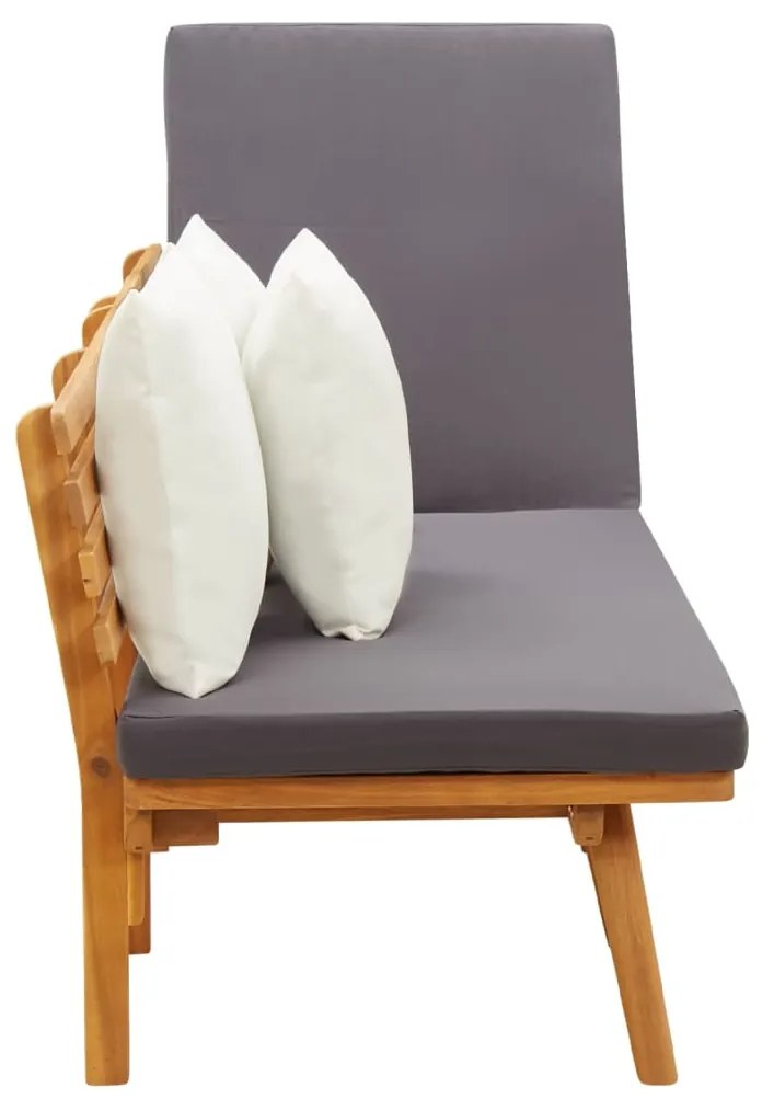 Banco de jardim 200x65 cm madeira de acácia maciça