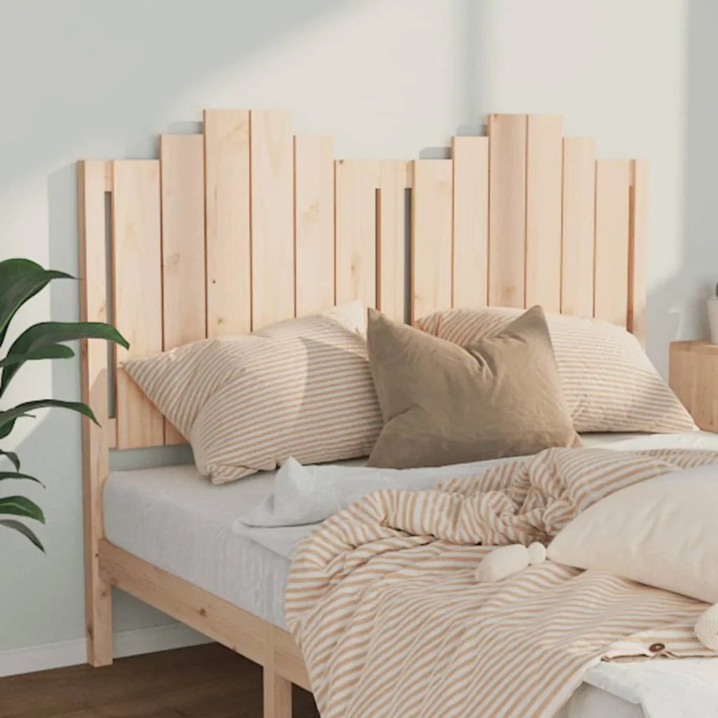 Cabeceira de cama 146x4x110 cm pinho maciço