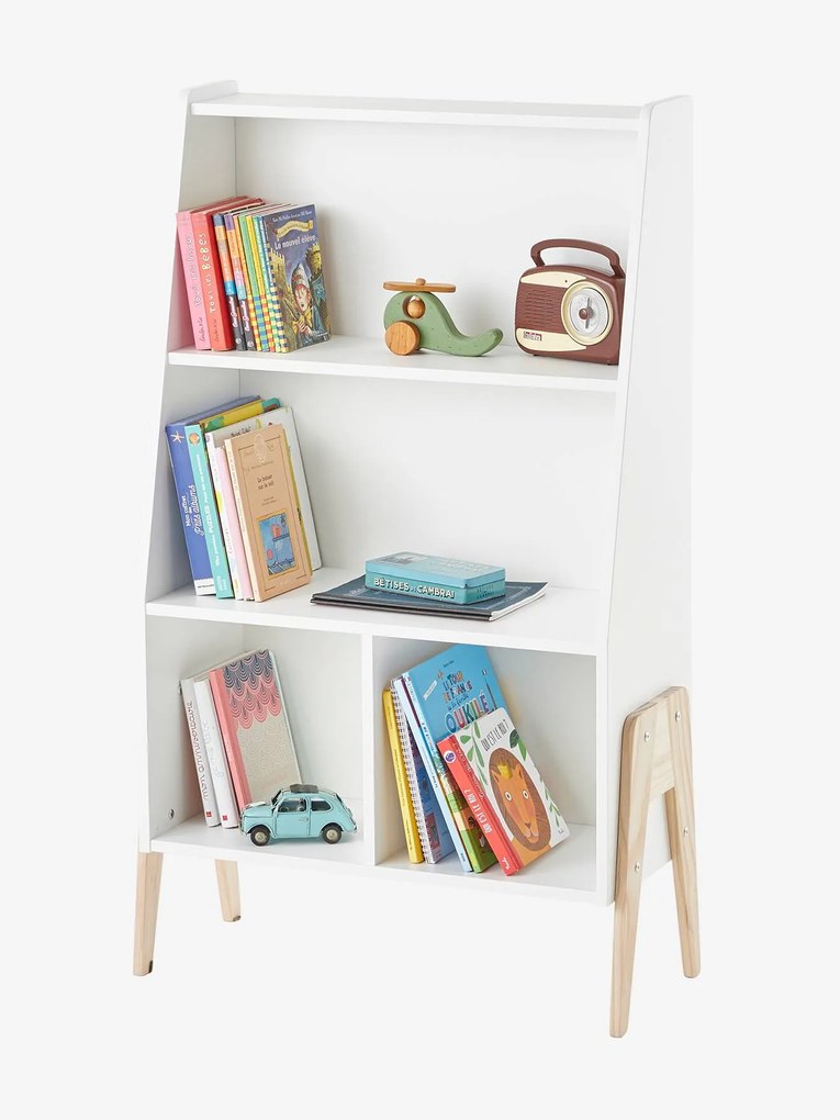 Estante Retro Montessori branco medio liso