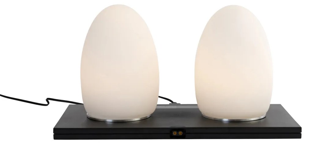 LED Conjunto de 2 Candeeiros de Mesa Recarregáveis Brancos RGBW - Eggo Moderno