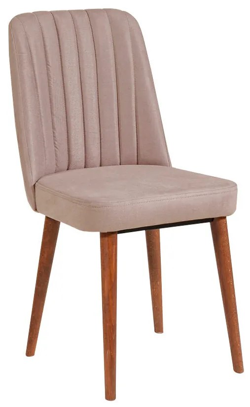 Conjunto de Mesa de Jantar Extensível e Cadeiras Vina – Nogueira e Ped