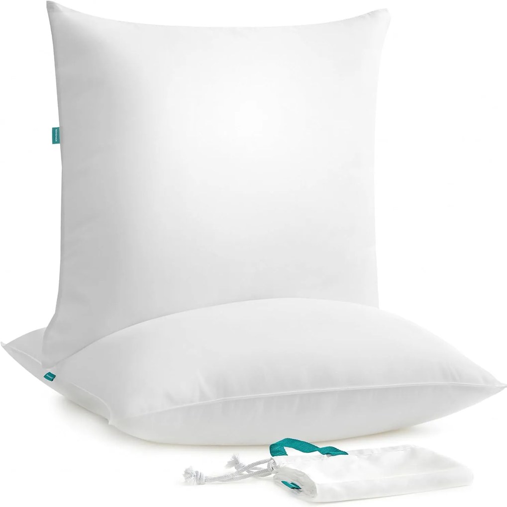 Almofadas de cama com enchimento generoso, conjunto de 2.