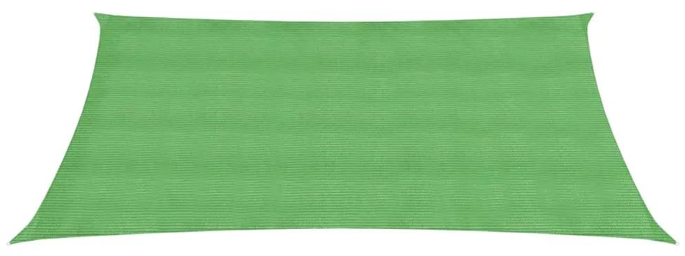 Para-sol estilo vela 160 g/m² 3,5x4,5 m PEAD verde-claro