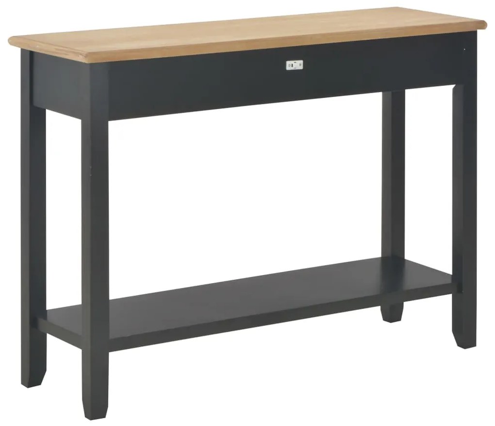 Mesa consola 110x35x80 cm madeira preto