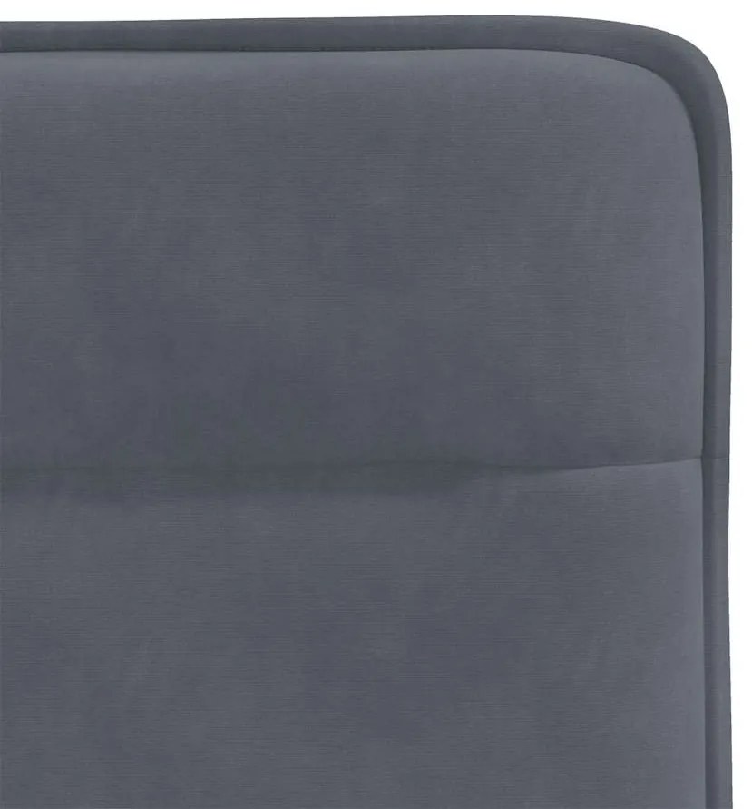 Cadeiras de jantar 4 pcs veludo cinzento-escuro
