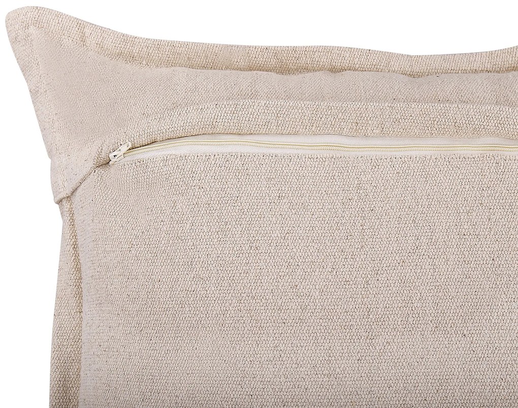 Conjunto de 2 almofadas decorativas creme e pretas 45 x 45 cm SIRVAN Beliani