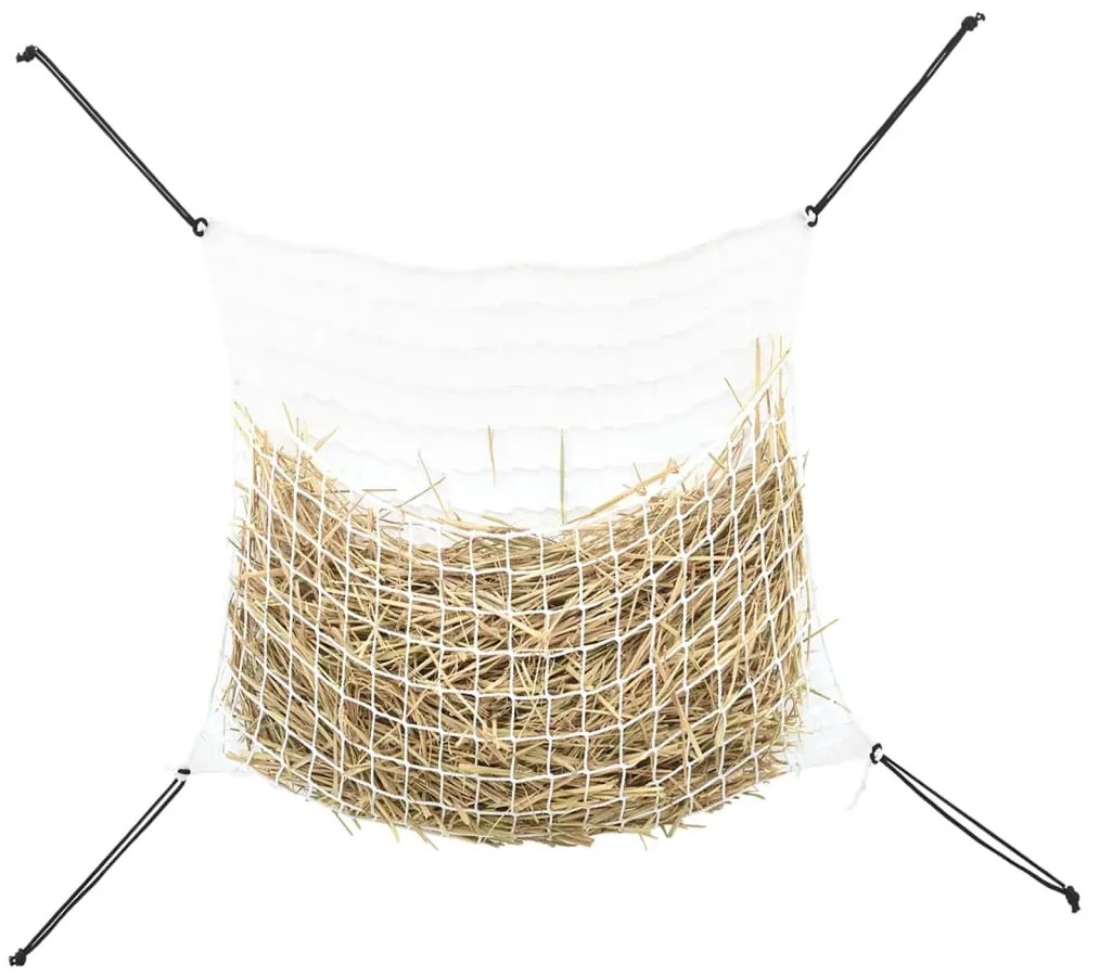 Redes para feno 2 pcs retangular 100x90 cm PP branco