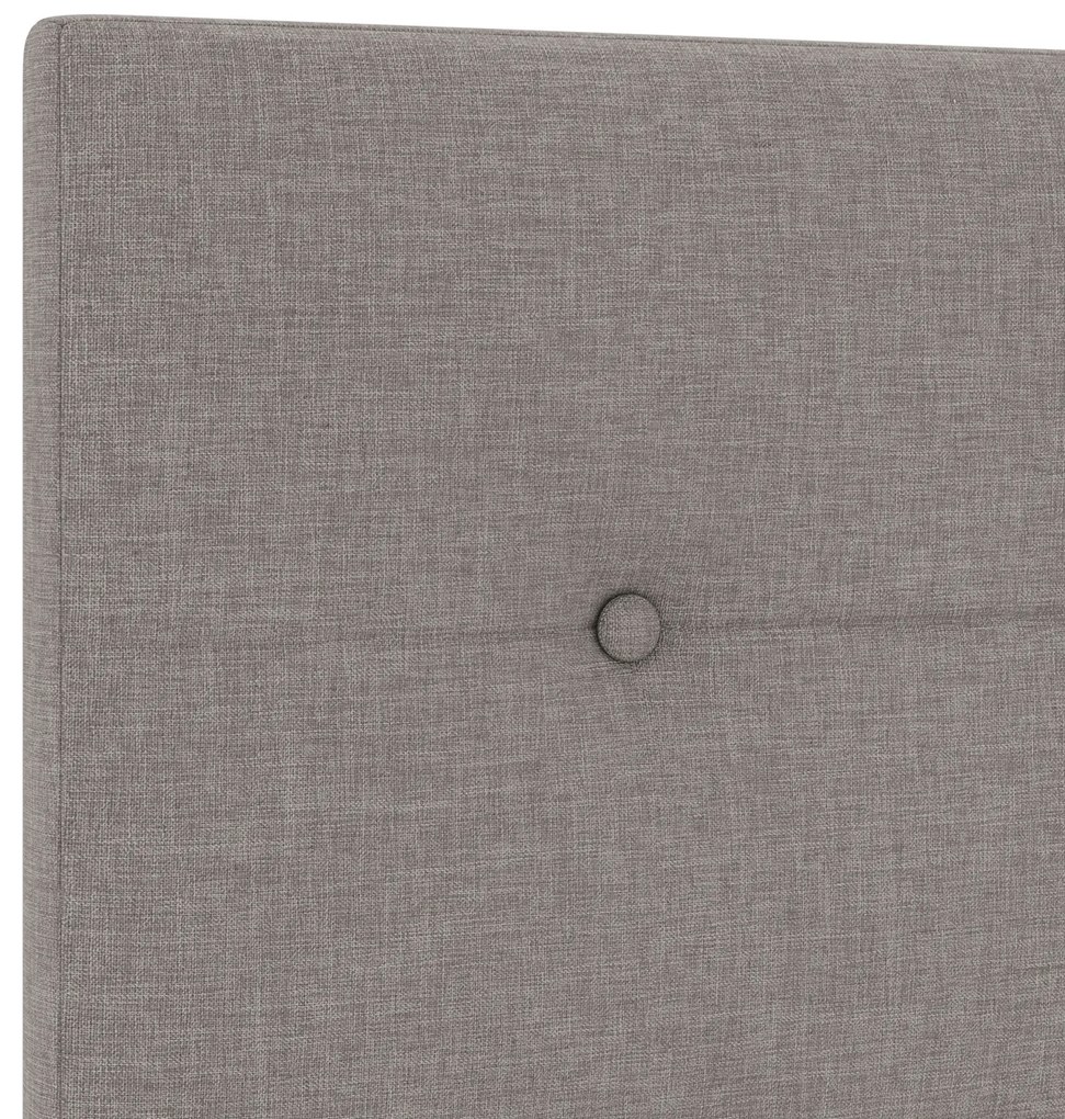 Cabeceira vidaXL Botão Almofadado Taupe 180 cm Tecido
