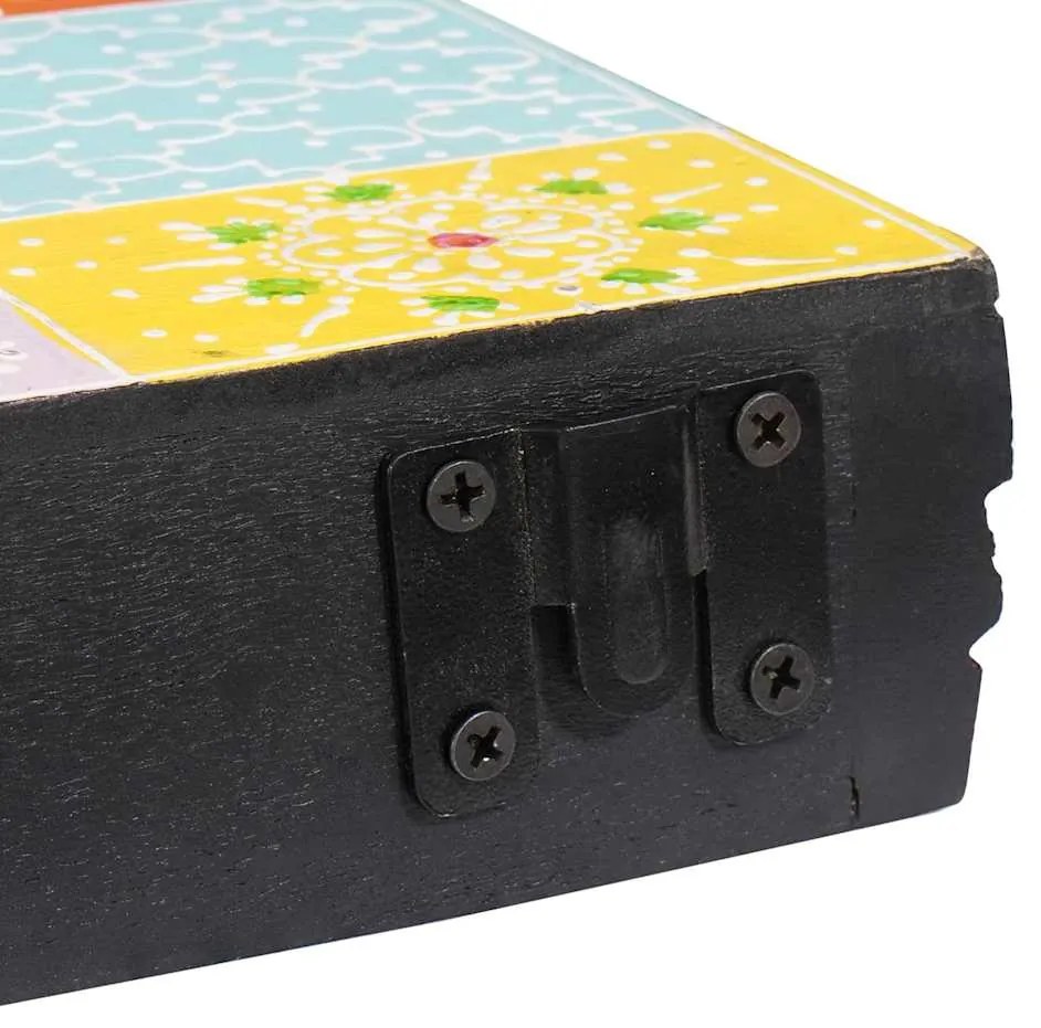 Conjunto de 3 Prateleiras de Parede 100x20x6 cm Madeira Sólida Manga
