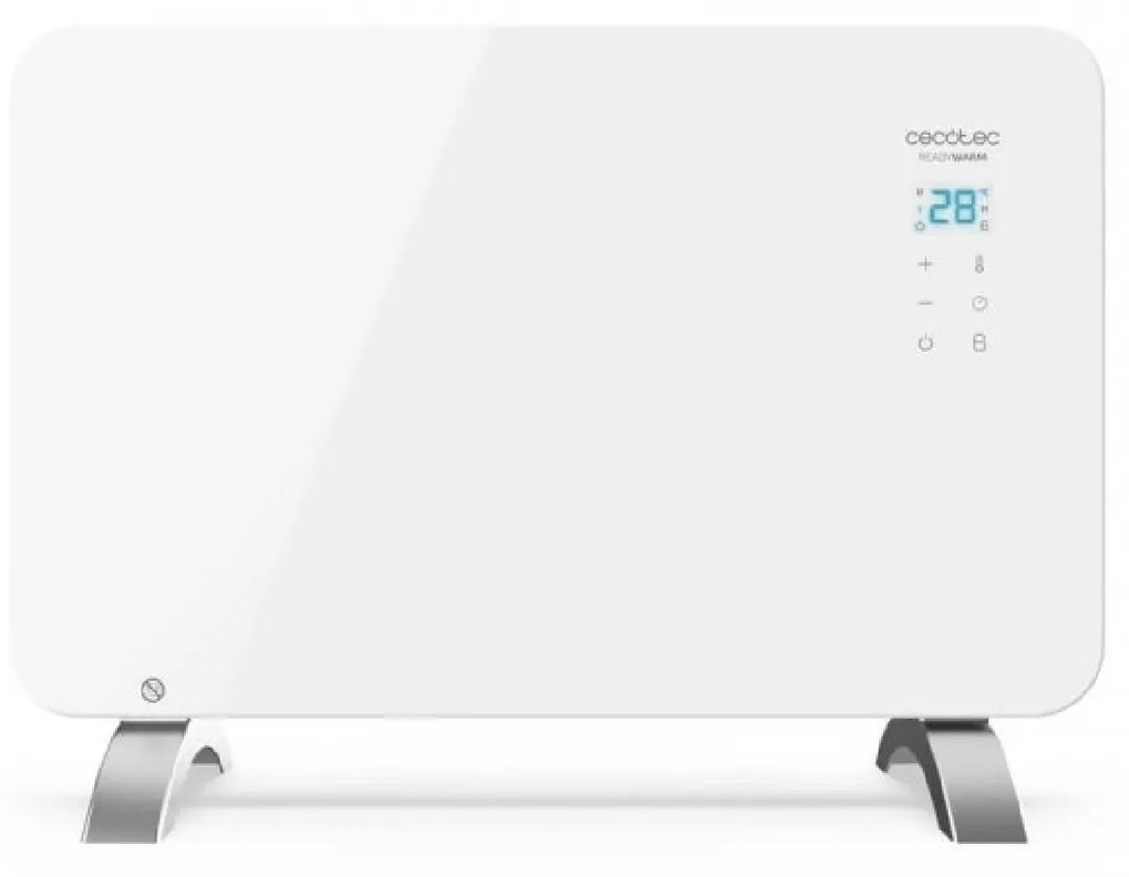 Aquecedor Convetor ReadyWarm 6650 Crystal Connection WiFi, 1000 W, termostato regulável, temporizador, suporte de pé, proteção sobreaquecimento, branc