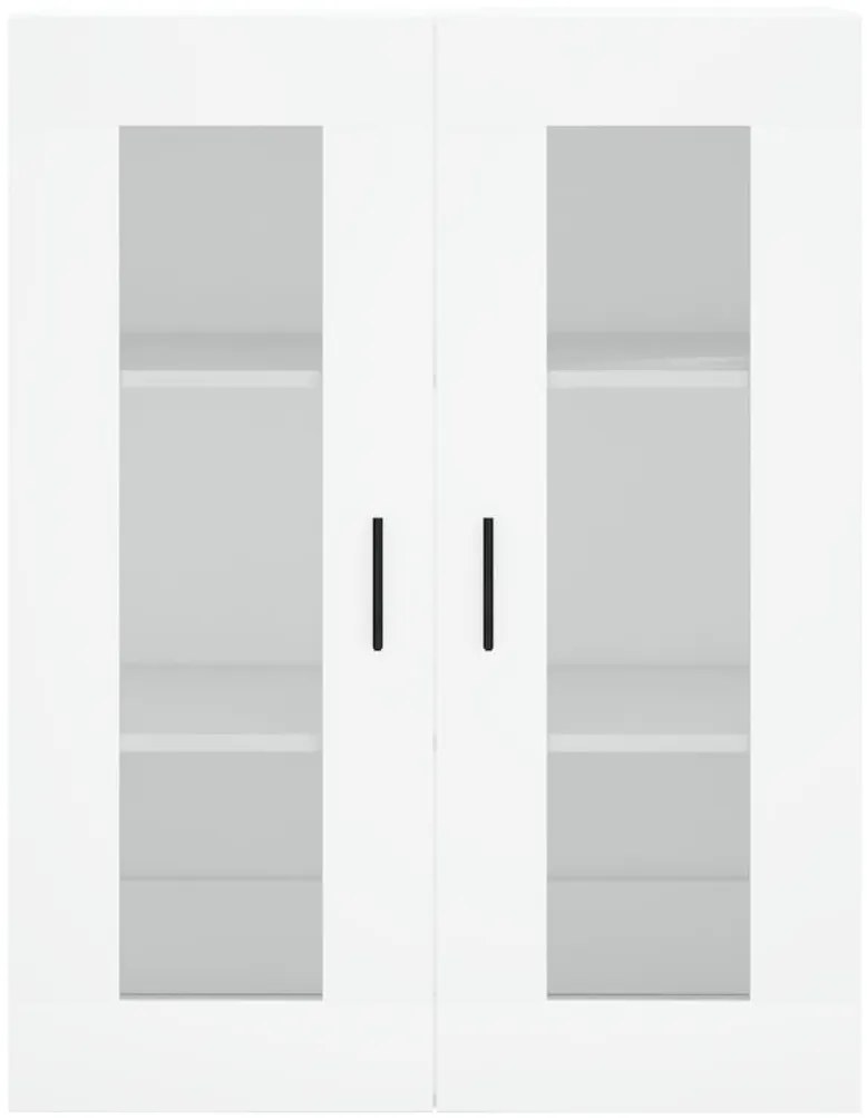 Móveis de parede 2 pcs derivados de madeira branco