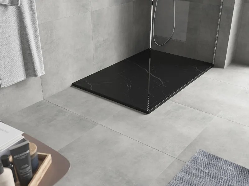 Mexen Hugo base de duche retangular SMC 120 x 90 cm, pedra preta - 42759012