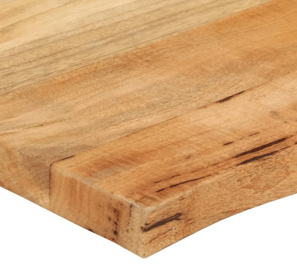 Tampo de mesa c/ borda viva 140x60x3,8 cm mangueira maciça