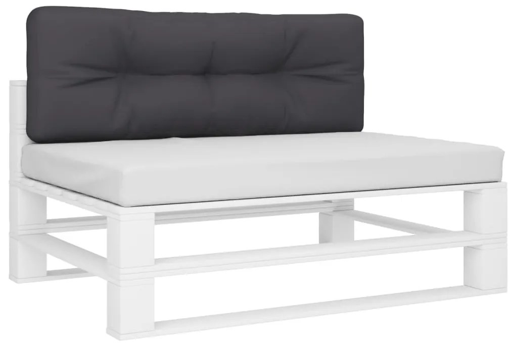 Almofadão para sofá de paletes 120x40x12 cm tecido antracite