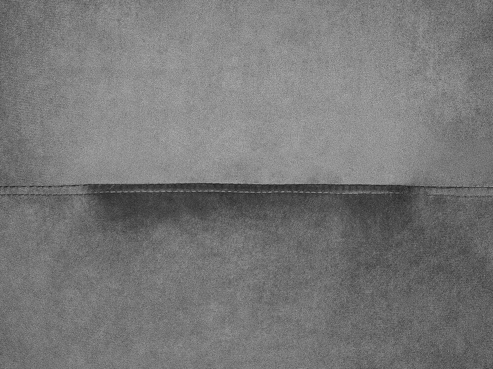 Cadeira de baloiço em veludo cinzento escuro ARRIE Beliani