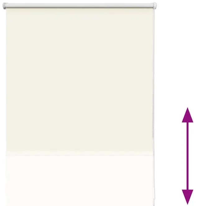 Persiana de enrolar 85x130 cm largura tecido 80,7 cm poliéster