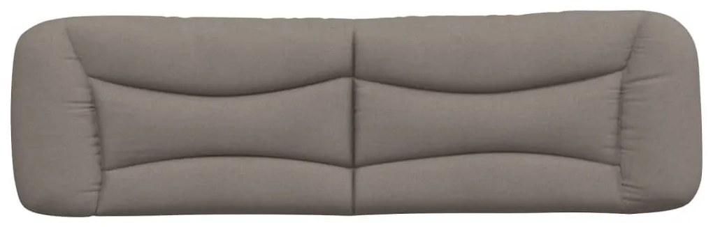 Almofadão de cabeceira 180 cm tecido cinzento-acastanhado