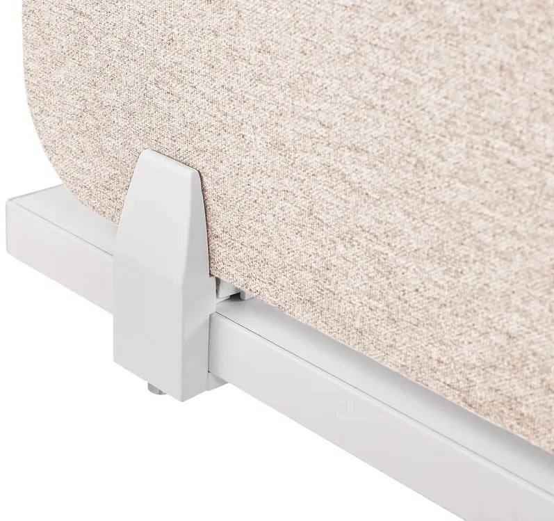 Painel divisor de secretária creme 160 x 40 cm WALLY Beliani