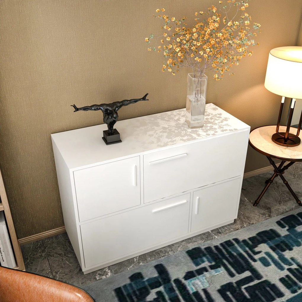 Console Mares – Branco – 120 cm x 45 cm x 81,6 cm