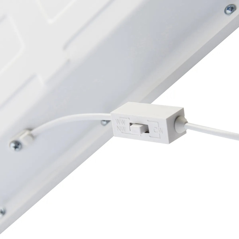 Painel LED para teto modular branco quadrado regulável em Kelvin - Pawel Moderno
