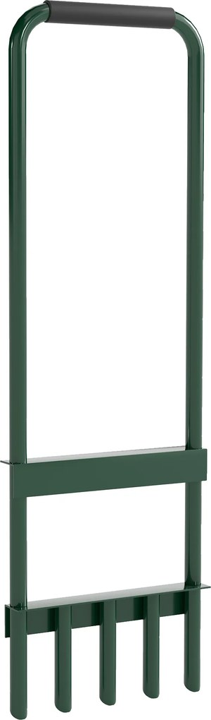 Outsunny Arejador de Relva com com 5 Espigões Arejador de Relva Manual com Cabo Antiderrapante para Jardim e Cuidado do | Aosom Portugal