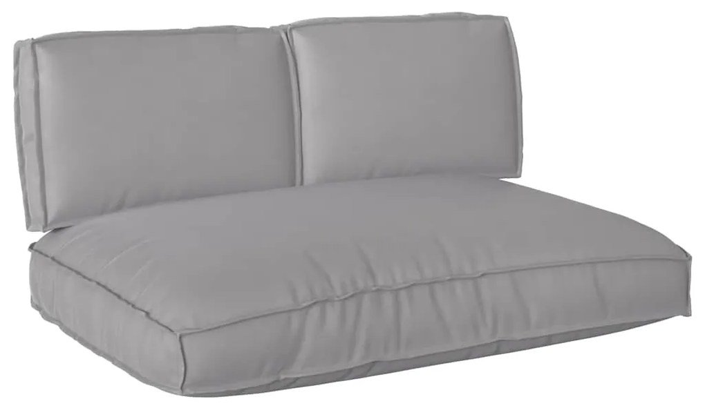Conjunto de Almofadas para Palete com travesseiro 3 pcs Cinzeto