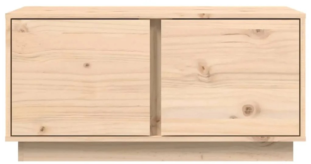 Mesa de centro 80x50x40 cm madeira de pinho maciça