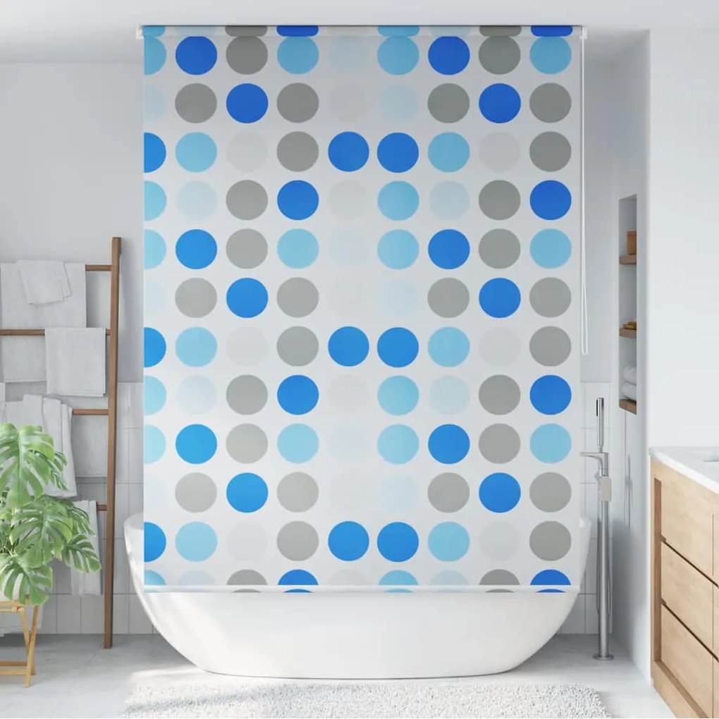 Estore de rolo para o duche 160x240 cm círculos