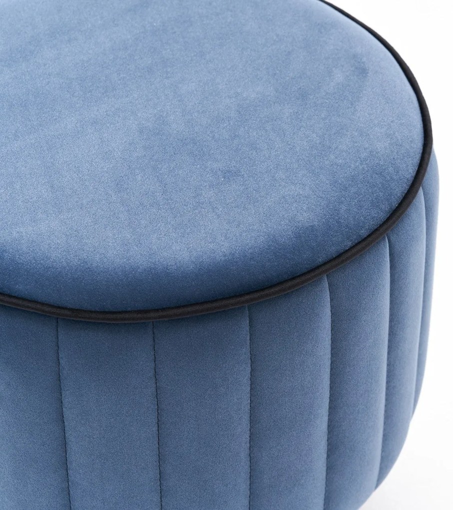 Pouffe Lindy – Azul – 40 x 40 x 40 cm