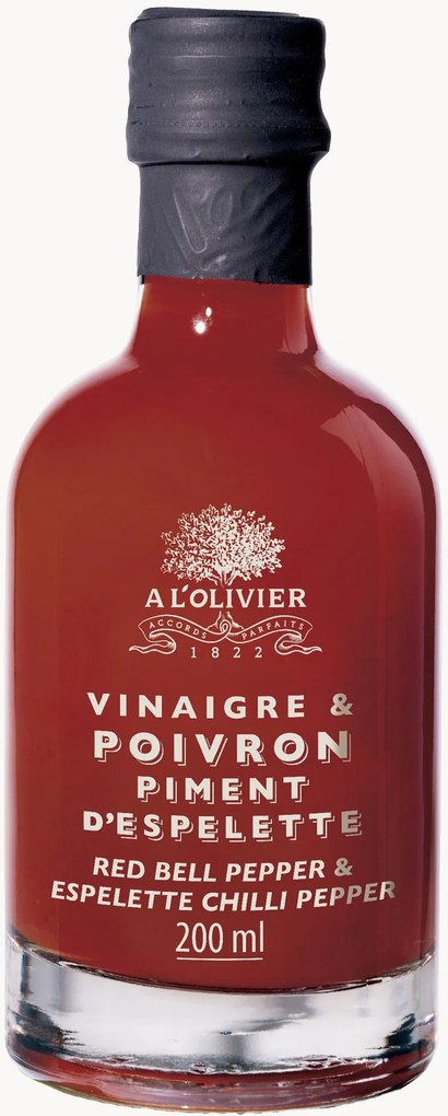 Vinagre com pimento vermelho e malagueta de Espelette