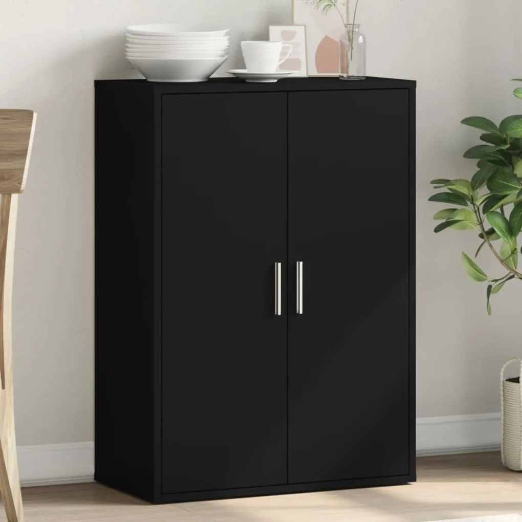 vidaXL Aparador 60x31x84 cm derivados de madeira preto