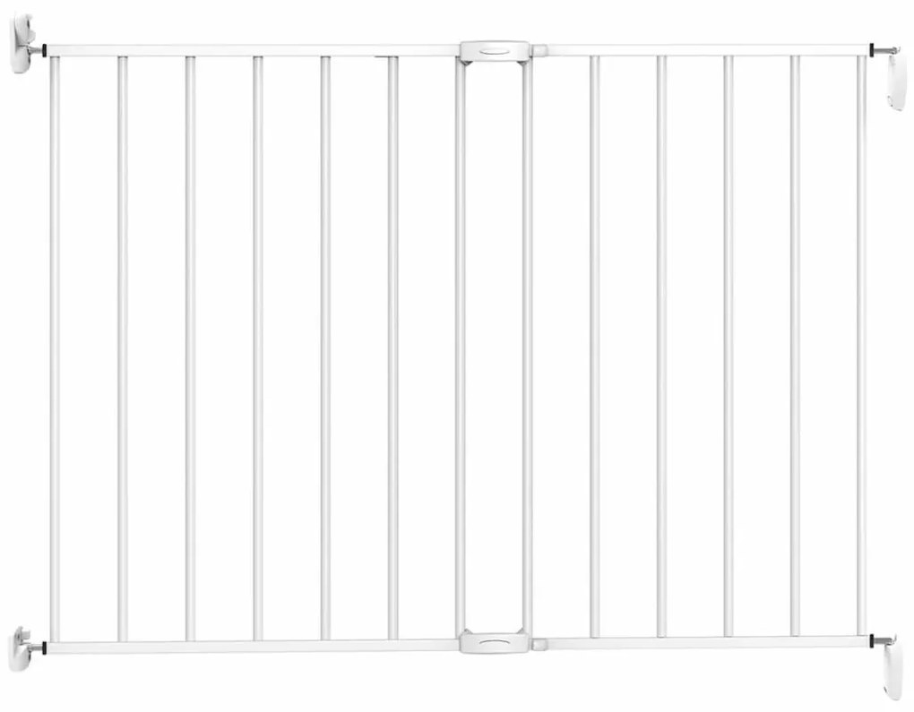 419483 Noma Barreira de segurança extensível 62-102 cm metal branco 93361