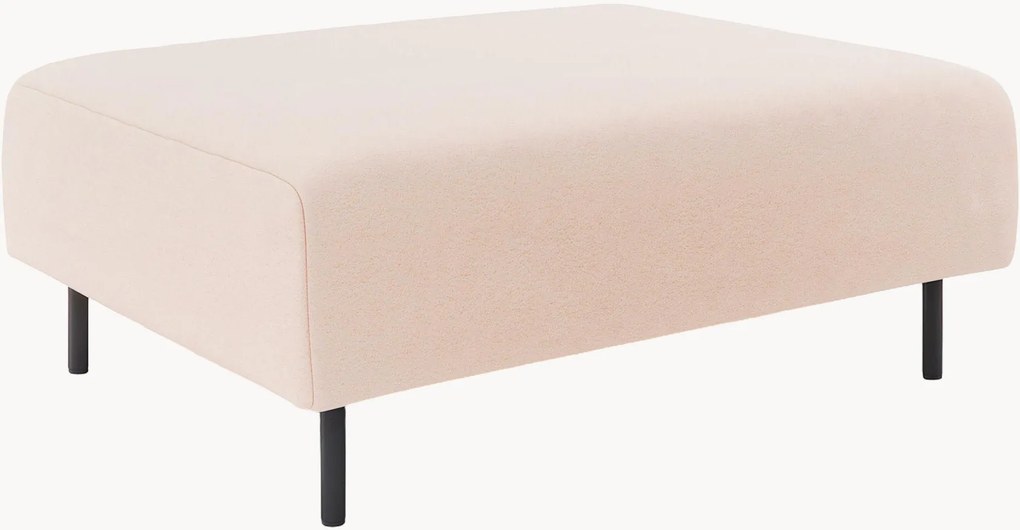 Banco estofado freistil180, rosa branco-pérola/preto